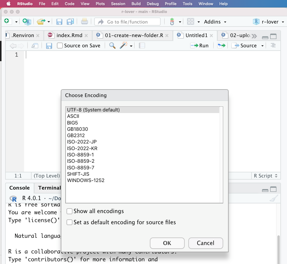 RStudio打開程式碼中文變成亂碼？本文帶你看 - 愛上R語言